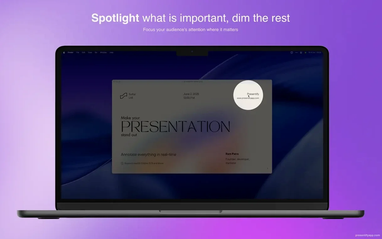Presentify detail view 6