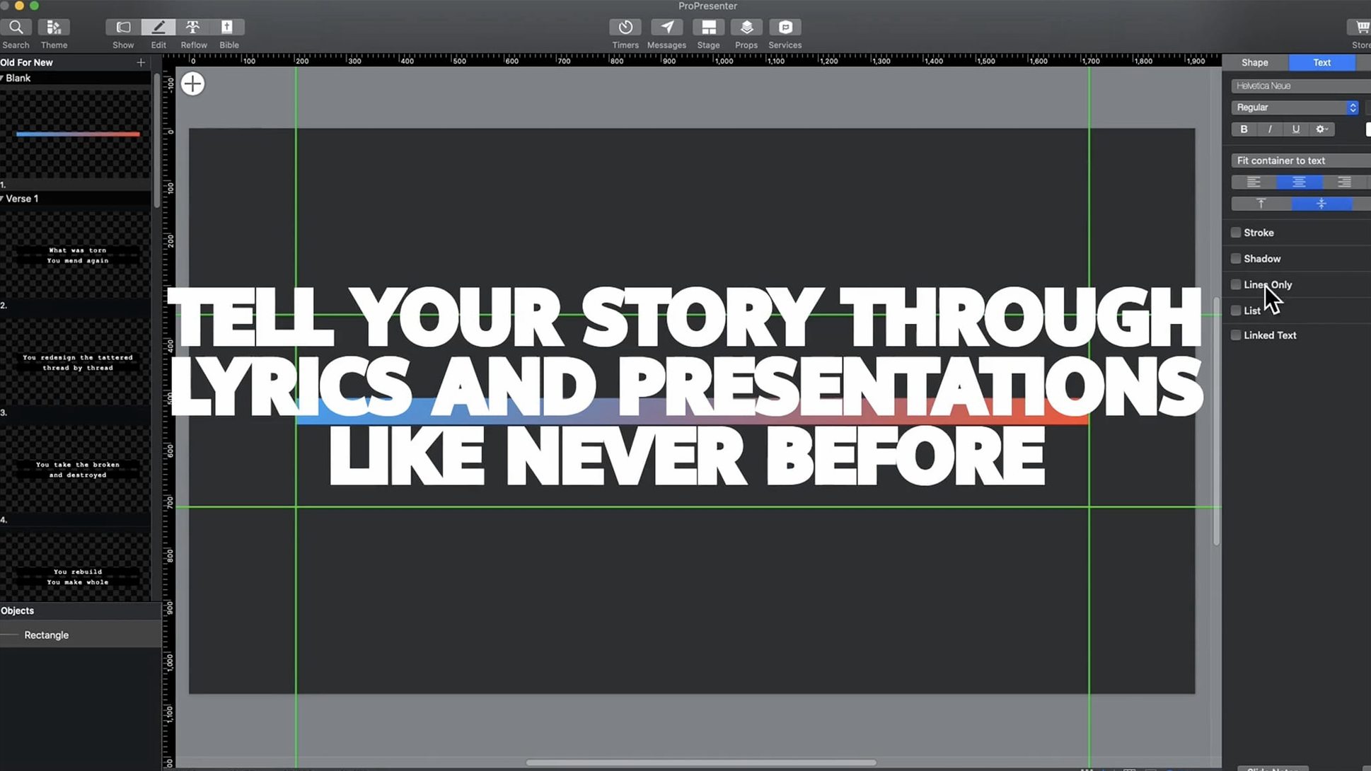 ProPresenter mode 2
