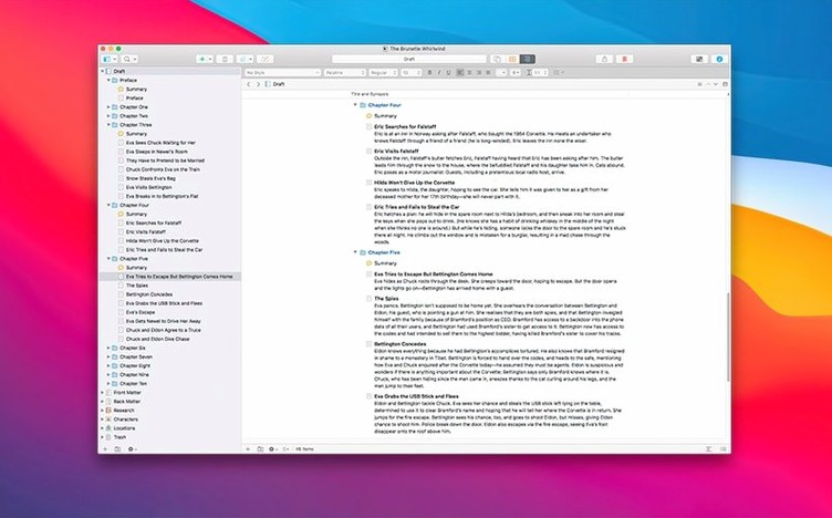 Scrivener mode 2