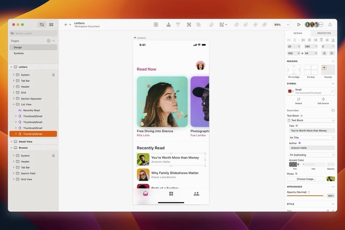 sketch start screen