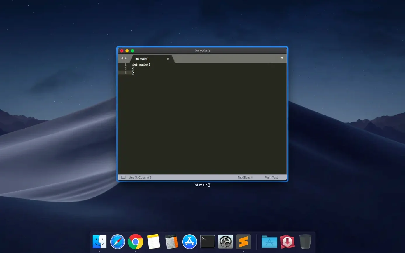 sublime text 4 — window overview