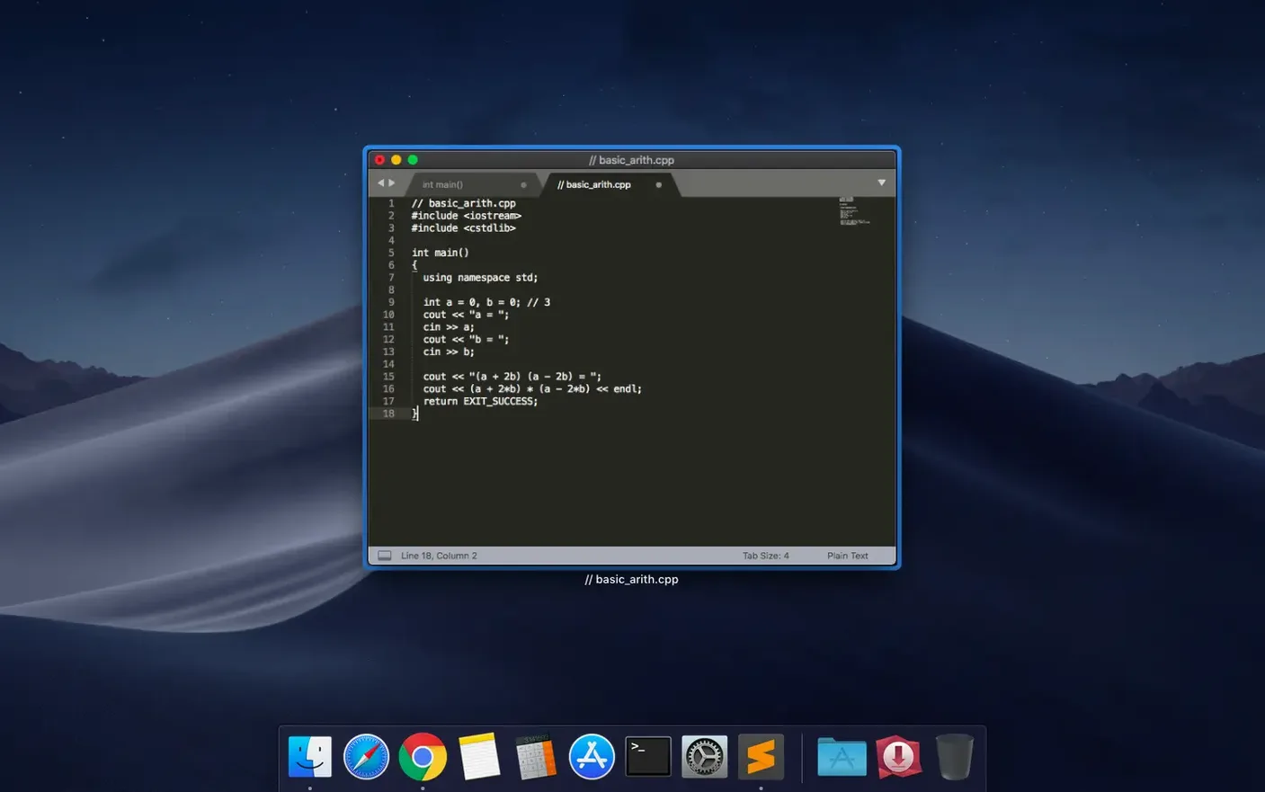 Sublime Text detail view 2