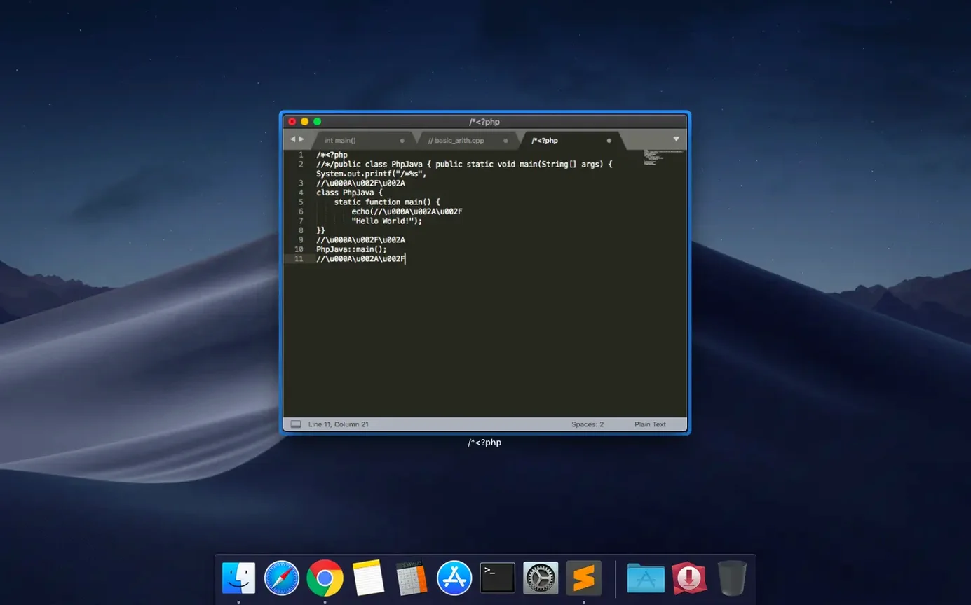 Sublime Text detail view 3