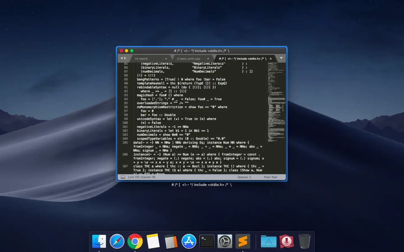 Sublime Text detail view 4