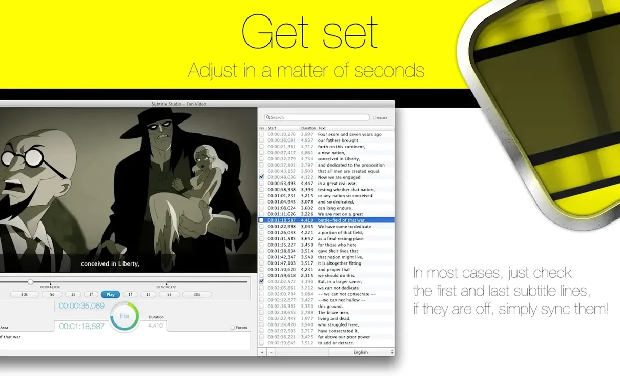 Subtitle Studio detail view 3