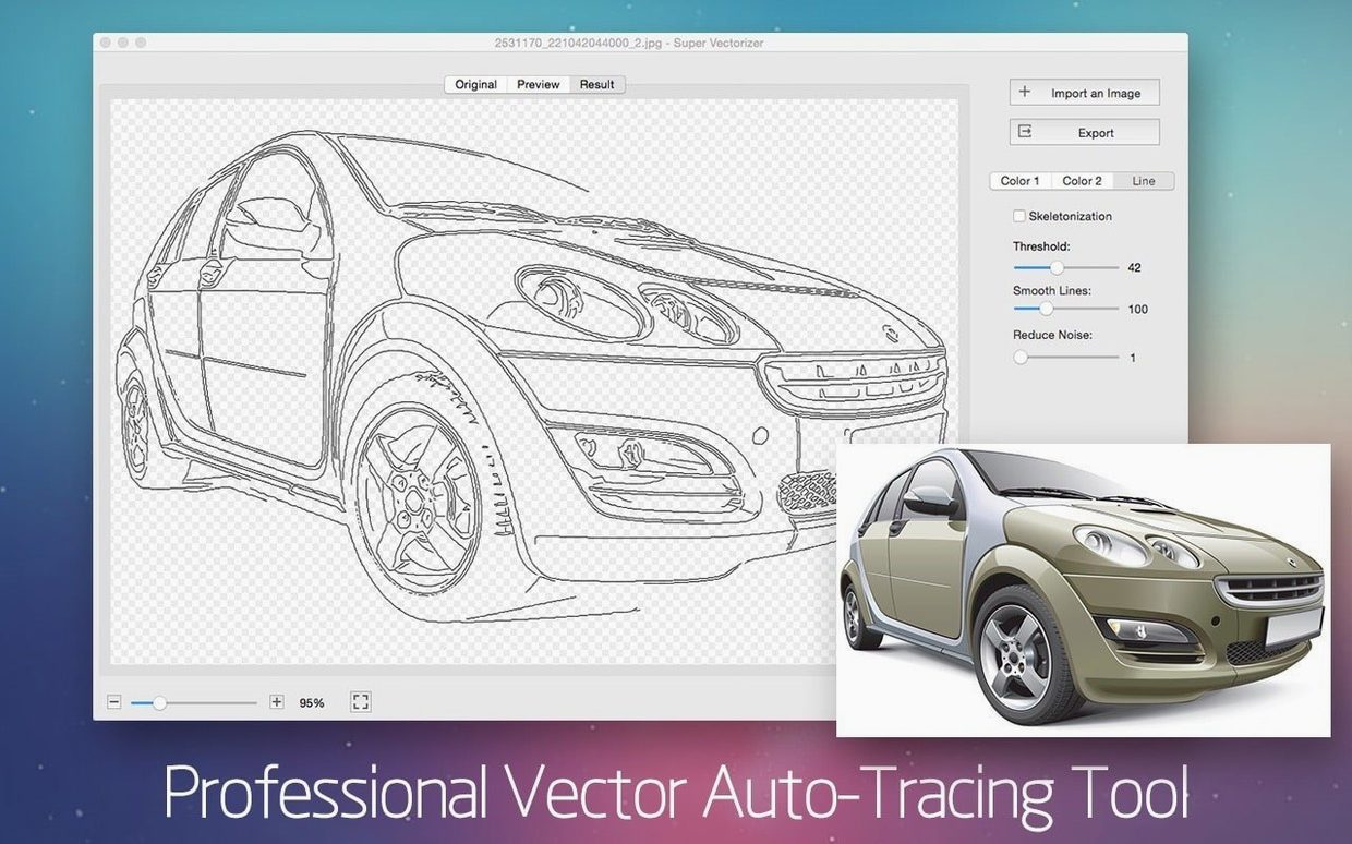 super vectorizer pro — window overview