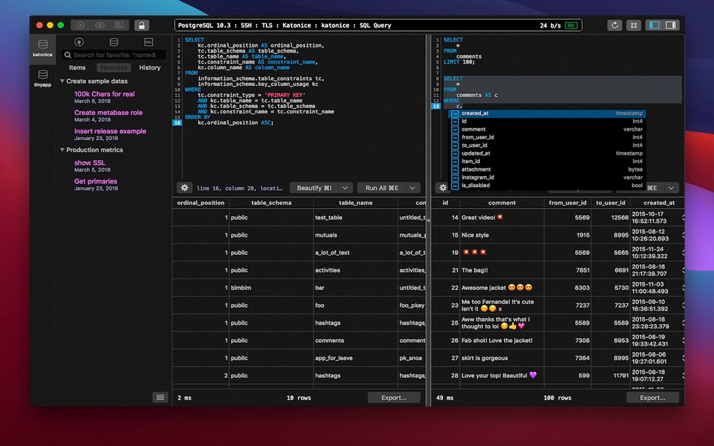 tableplus torrent start screen