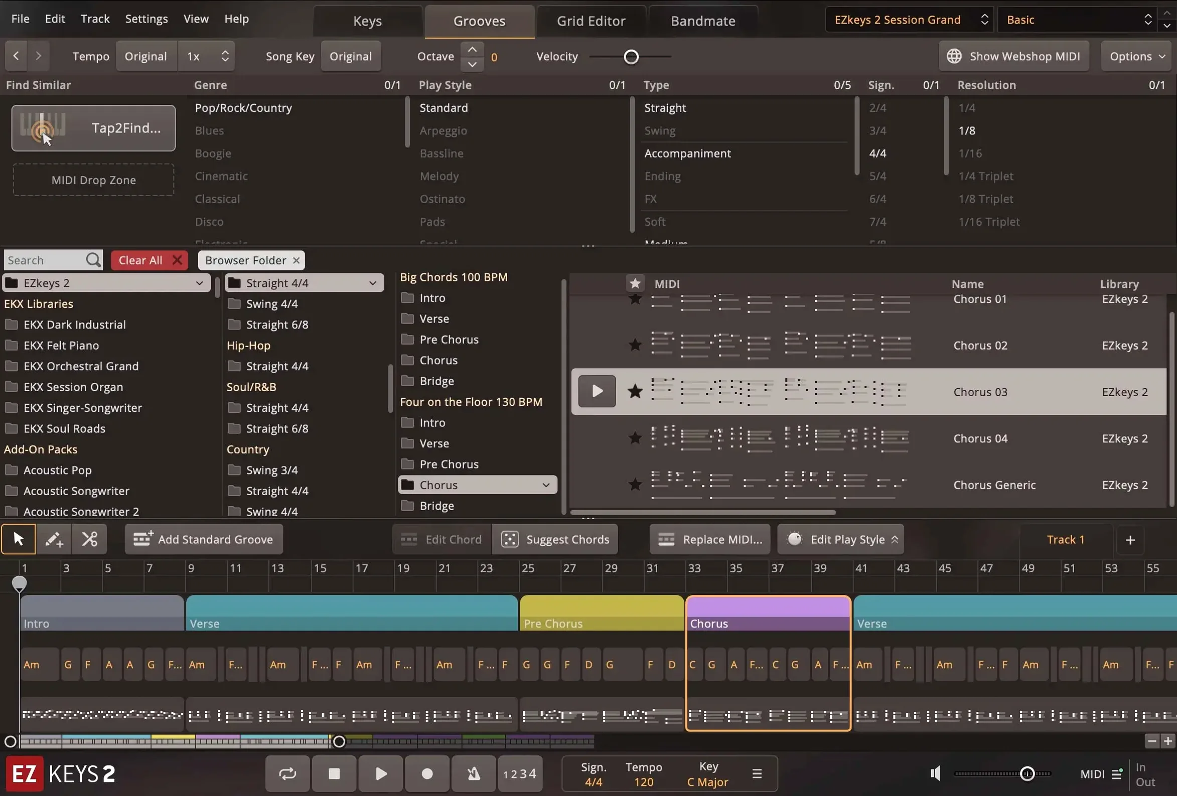 Toontrack EZkeys mode 2