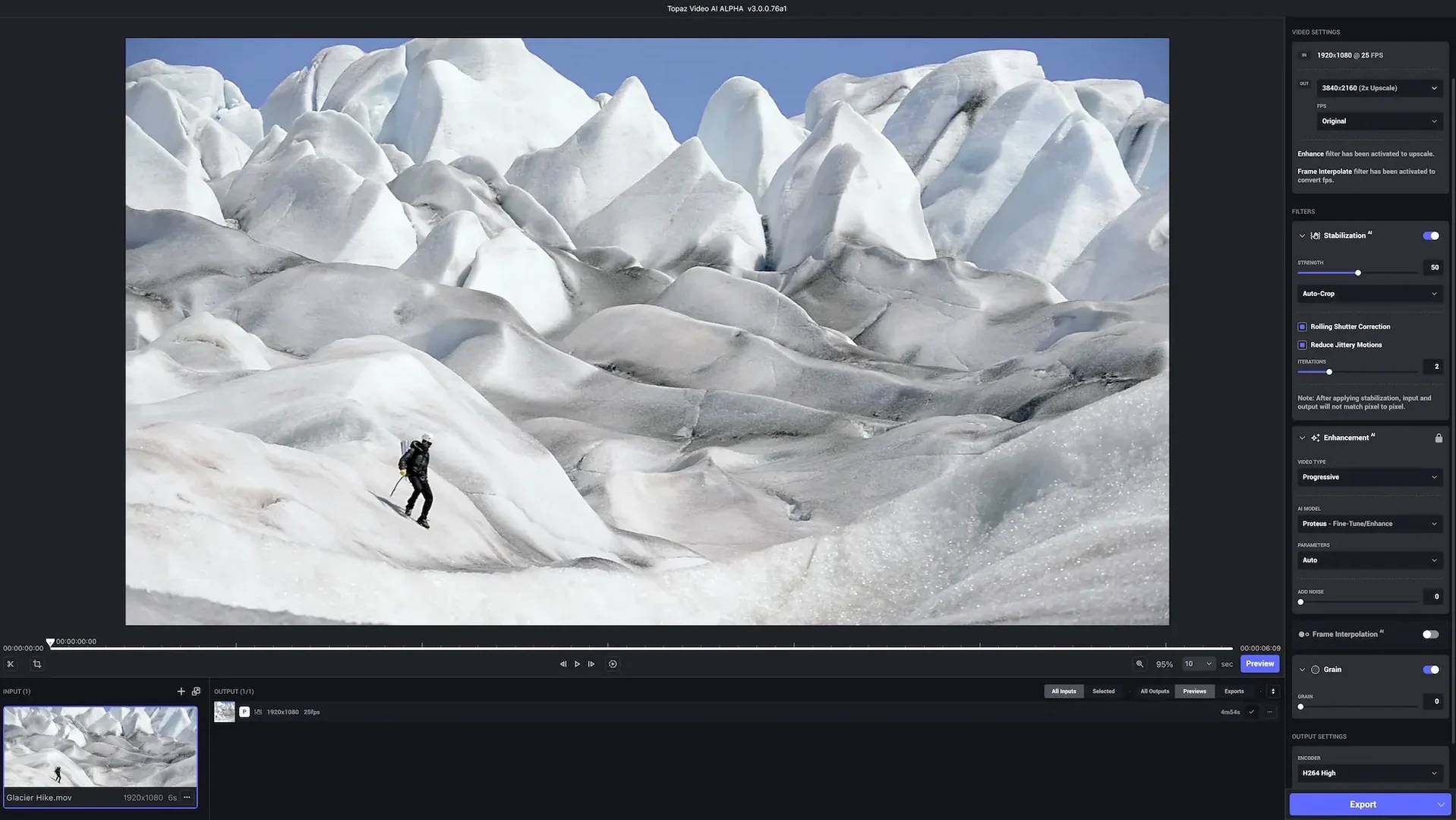 Topaz Video AI mode 2