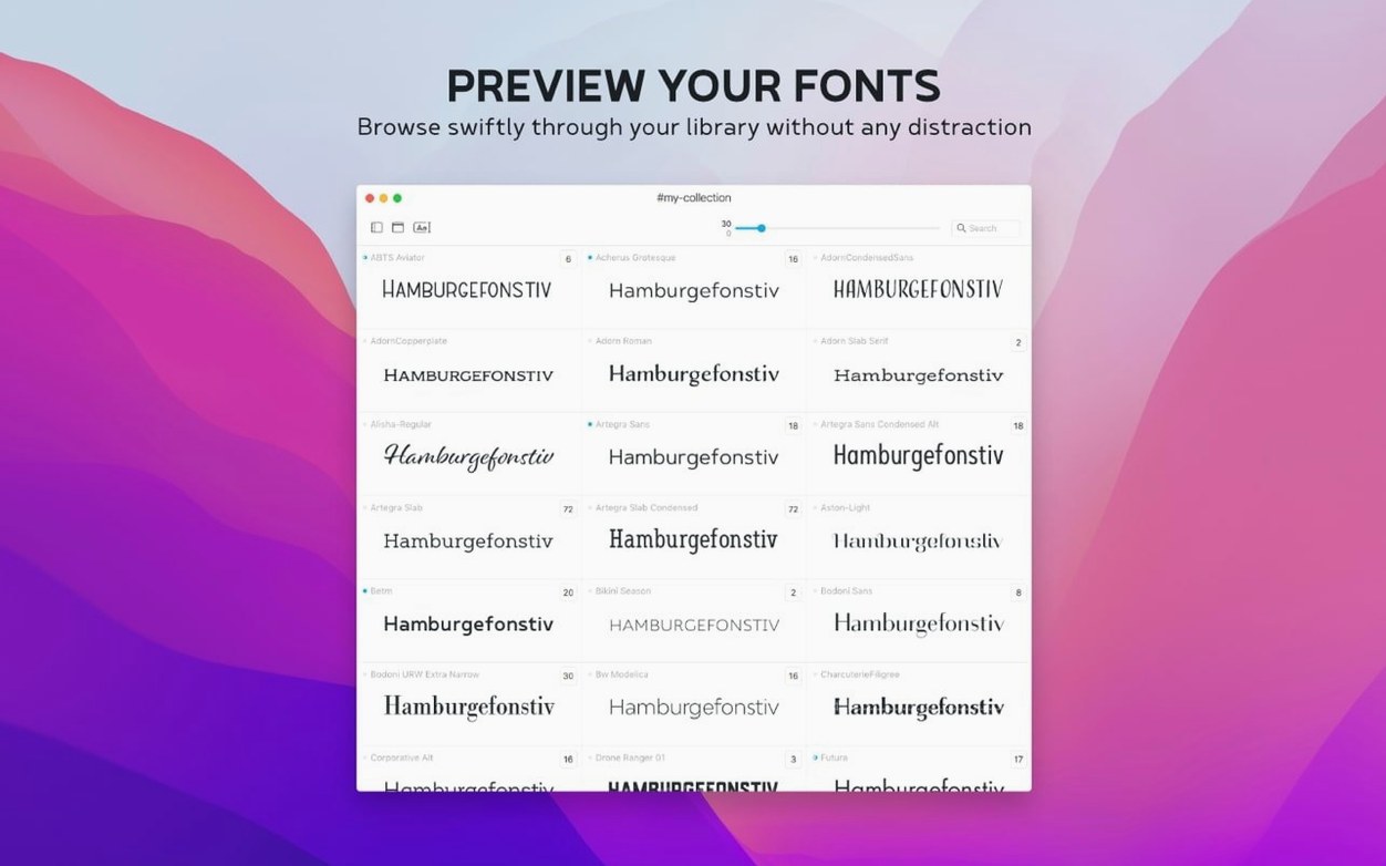 typeface torrent start screen