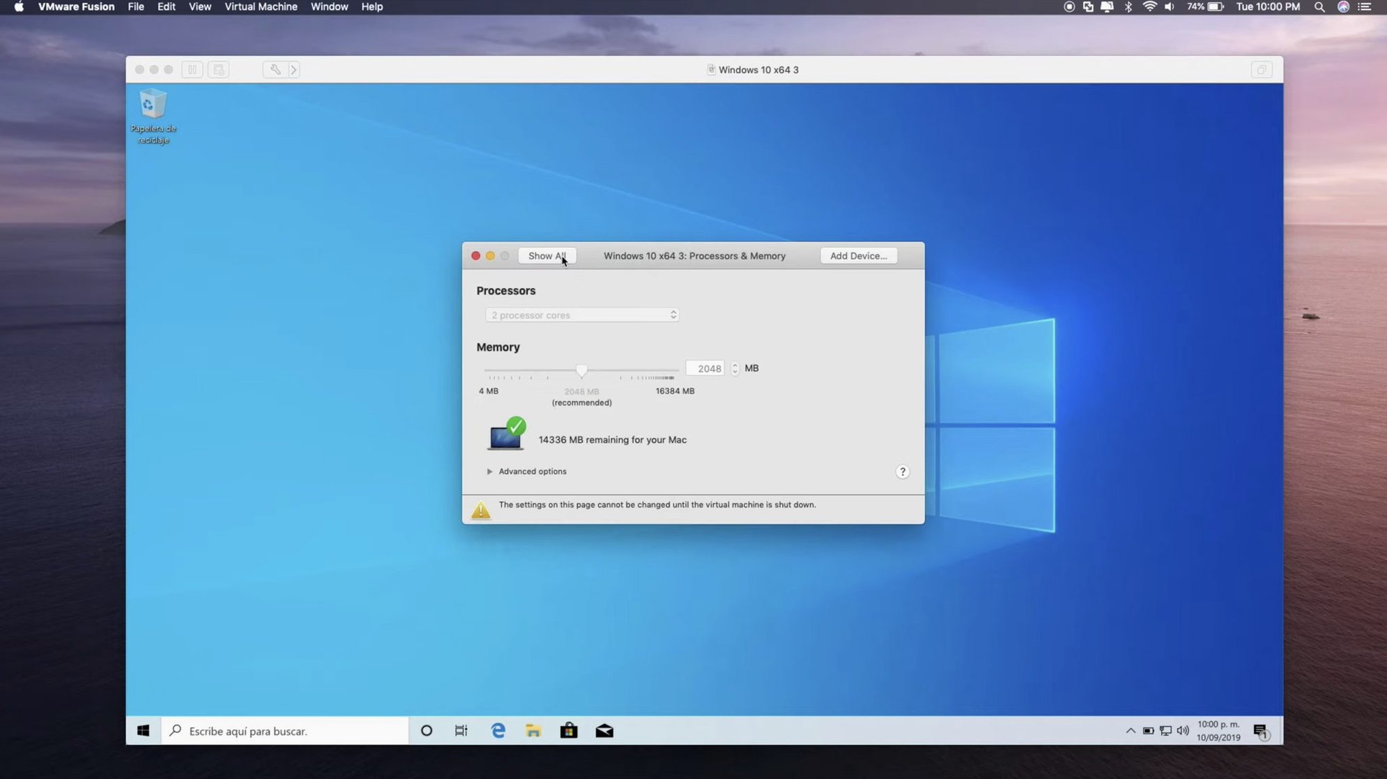 VMware Fusion Pro detail view 3