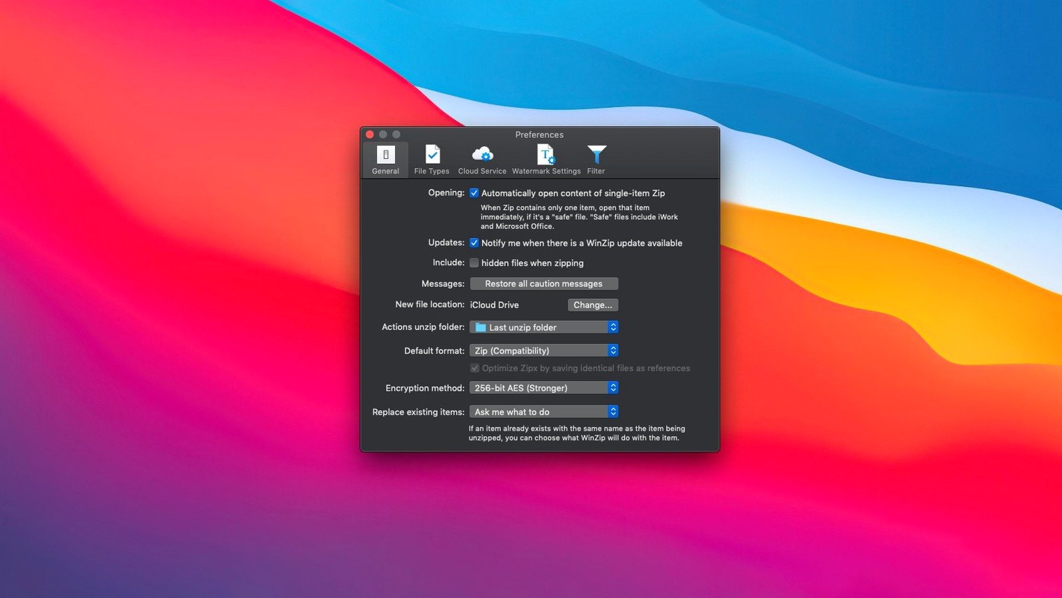 WinZip Mac Pro detail view 3