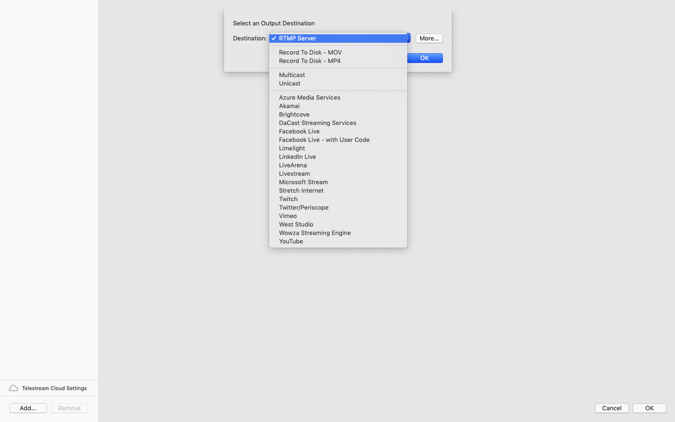 Wirecast Pro detail view 3