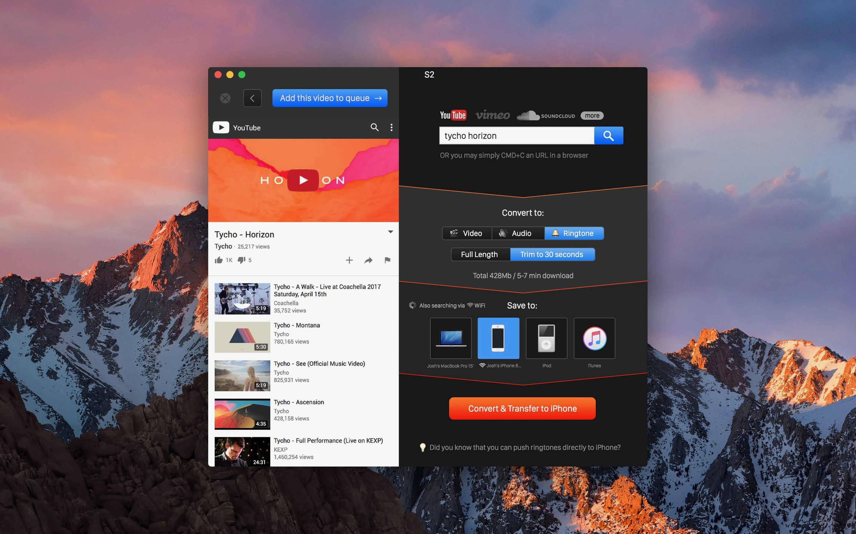 youtube converter pro mac full version — window overview